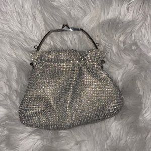 Silver mini purse